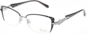 Diva 5434 Eyeglass Frames, Female,, Blue-Silver-Grey Snake Frame, 52-15-130 5434-6GTE