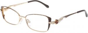 Diva 5433 Eyeglass Frames, Female,, Brown-Leopard-Gold Frame, 51-16-130 5433-854E