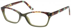Exces 3130 Eyeglass Frames, Female,, Olive-Tortoise Frame, 54-15-138 3130-595