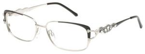 Diva Diva 5488 Eyeglasses, Womens, Black-Silver, 54-16-138, DI5488265