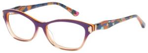 Diva Diva Trend 8109 Eyeglasses, Womens, Blue-Orange-Rust, 51-14-135, DI8109DV8