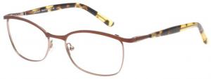 Exces Exces 3142 Eyeglasses, Womens, Brown-Straw Tortoise, 52-17-135, EX3142704