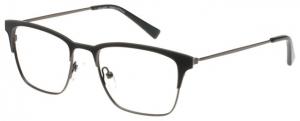 Exces Exces Slim Fit 6 Eyeglasses, Mens, Black-Gunmetal, 51-18-140, SF6171
