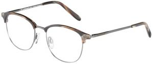 Jaguar Jaguar 33706 Eyeglasses, Mens, Brown Horn-Gunmetal, 52-18-140, JG337066809