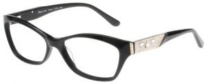 Diva Diva 5492 Eyeglasses, Womens, Black-Gold, 54-16-140, DI549297A
