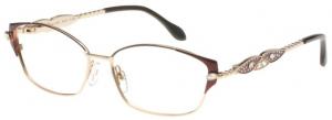 Diva Diva 5495 Eyeglasses, Womens, Wine-Brown-Gold, 54-15-130, DI5495820