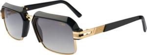 Cazal 6020 Sunglasses, Black-Gold, 56-17-145, CZ6020001SG 751582200110