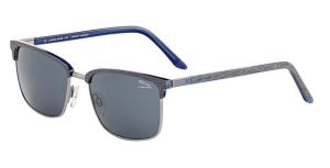 Jaguar 37257 Sunglasses, Blue-Crystal, Mirror Lenses, 56/16-140, 37257-4818 751582213417