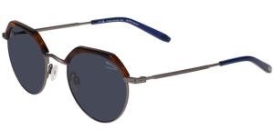 Jaguar 37464 Sunglasses, Grey-Brown-Blue Frame, Mirror Lens, 51-22-145, JG37464516500
