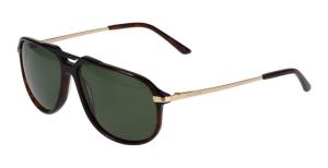 Jaguar 37258 Sunglasses, Brown-Gold Frame, Polarized Lens, 59-14-145, JG37258598940