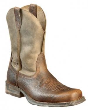 Ariat Rambler Pull-On Western Boots for Men - Earth/Brown Bomber - 13 M 10203022-1303601