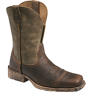 Ariat Rambler Pull-On Western Boots for Men - Earth/Brown Bomber - 11 W