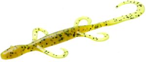 Zoom Mini Lizard, 15 Pack, 4in, Chartreuse Pumpkin, 005012X