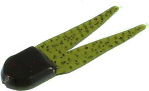Zoom Pro Chunk Jig Trailer, 5 Pack, 3 1/2in, Avocado, 048147X