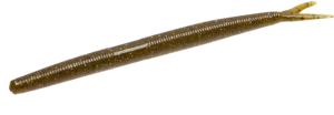 Zoom Fluke Stick Bait, 10 Pack, 6 1/4in, Green Pumpkin Magic, 125284