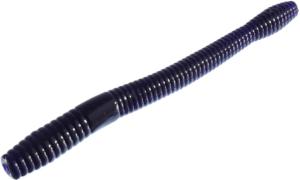Zoom Magnum Finesse Worm, 10 Pack, 5in, Black Grape, 114161X