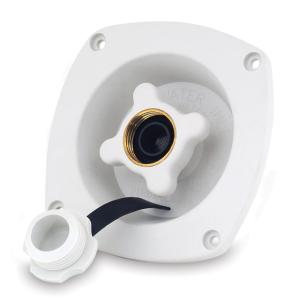 SHURFLO Pressure Reducing City Water Entry - Wall Mount - Gel White, 183-029-18