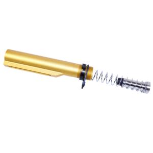 Guntec USA AR-10 Mil-Spec Buffer Tube Set, .308 Cal, Anodized Gold, MILTUBESET-308-GOLD