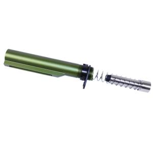 Guntec USA AR 9mm Cal MIL-SPEC Buffer Tube Set, Anodized Green, MILTUBESET-9-GREEN