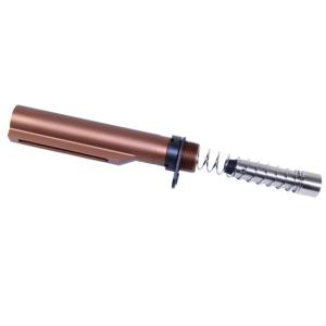 Guntec USA AR 9mm Cal MIL-SPEC Buffer Tube Set, Anodized Bronze, MILTUBESET-9-BRZ