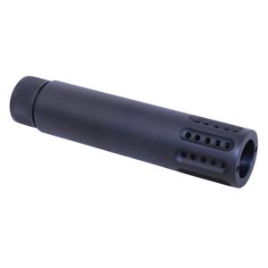Guntec USA Slip Over Barrel Shroud w/Multi Port Muzzle Brake, .50 Beowulf, 49/64x20, Anodized Black, 1326-MB-P-50