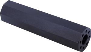 GUNTEC AR15 FAKE SUPPRESSOR 4.5” 1/2X28 THREADS BLACK 