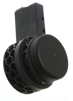F5 MFG AR-15 .223/5.56 Skeletonized 50 Round Drum Magazine Black HEX Pattern F5-223SK-BLK