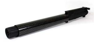 Kaw Valley Precision Carbon Fiber 9mm Complete Barrel Upper Receiver, 8.5in Barrel, 10.25in CF Handguard, XL Linear Compensator, Black, Medium, KVP-CF9-8XLLC 752830309814