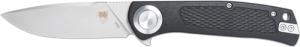 CobraTec Knives COBRATEC EDC SCOUT BUTTON LOCK 3.12" BLACK STAINLESS STEEL 