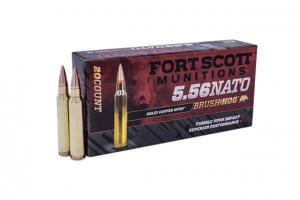 Fort Scott Munitions 5.56 NATO 55 Grain Centerfire Rifle Ammunition, 20 Rounds, 556-055-SCV 753677048140