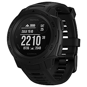 Garmin Instinct Tactical Wearable GPS with Heart-Rate Monitoring - night