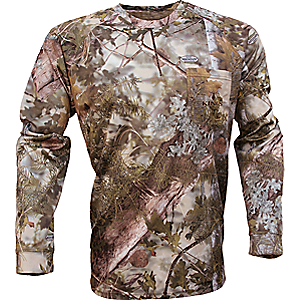 King's Camo Men's Hunter Series Long-Sleeve Performance Tee Shirt - King's Mountain Camo KCM1087-DS-M