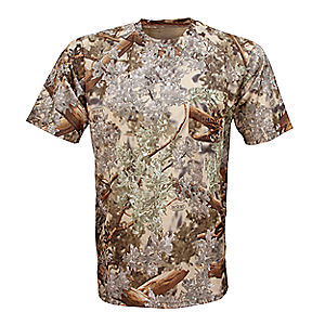 King's Camo Men's Hunter Short-Sleeve Tee Shirt - Mountain Shadow KCM1086-DS-2XL