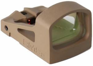 Shield Sights Compact Reflex Mini Red Dot Sight 2.0, 4 MOA Dot Reticle, RMS2-4MOA Glass Lens, Flat Dark Earth, RMS2-4 Moa G FDE RMS24MoaGFDE