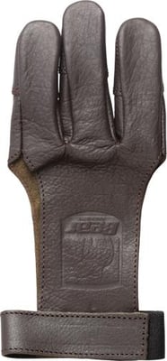 Bear Archery Leather Shooting Glove 3-finger Ambidextrous Lg ASG101L