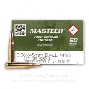 MagTech Ammo CBC Ammunition 5.56mm 55gr FMJ 50 Round Box 875874004221 875874004221