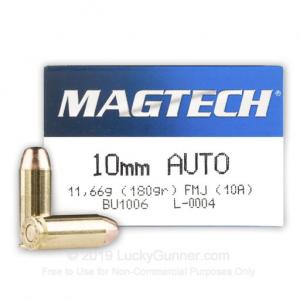 10mm - 180 Grain FMJ - Magtech - 1000 Rounds 