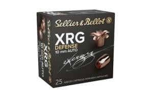 Sellier &amp; Bellot XRG Defense Copper 10MM 130-Grain 25-Rounds JHP 754908506132