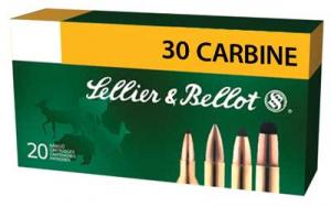 Sellier and Bellot 30 Carbine .30 Carbine 110gr FMJ 50rds 754908510375