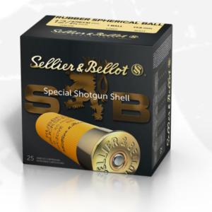Sellier & Bellot Rubber Ball 12 Gauge Shotshell 250 Rounds 2 3/4" 1 Ball 17.5mm SB12RBA