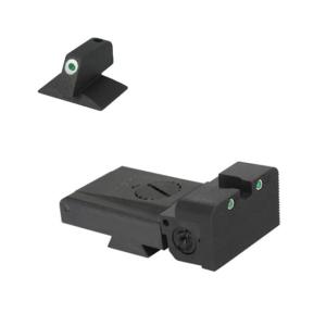 Kensight Springfield Tritium Rear, Rounded Blade W/ 0.200in Tall, Contoured Base, Black, 971253