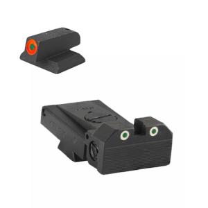 Kensight Springfield Adjustable Tritium Dot Rear W/ 0.180in Tall, Lumi Orange, Black, 981255