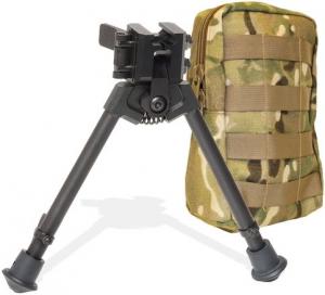 Versa-Pod 300 Series BattlePack Bipod NON-Pan with Pouch, Matte Black, 9 in.-12 in. High 360-824