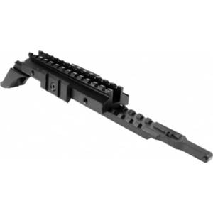 Poly Technologies AK47 SAIGA Top Rail Weaver Mount For Scopes - Chinese AK Rifle, Black, 500007 500007