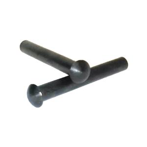 Poly Technologies AKS 1.570in Receiver Rivet, 2pcs per Set, Black, 700016