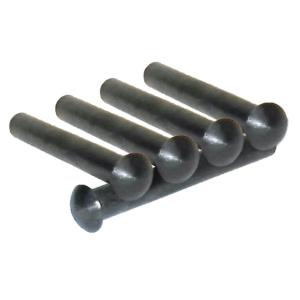 Poly Technologies AKS 1.570in Receiver Rivet, 5pcs per Set, Black, 700017 700017