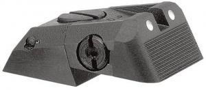 Kensight DAS 1911 Defense Adjustable Rear Sight White Dot with Serrated Blade, Black 860-678 755377866789