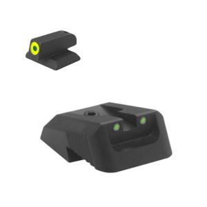 Kensight Springfield Tritium Rear, Recessed Blade 860-602 W/ 0.180in Tall, Lumi Green, Black, 991602