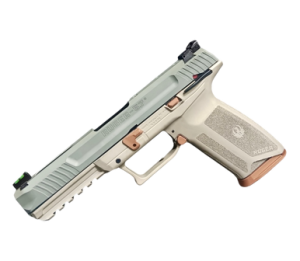 RUGER 5.7 BADGER 5.7X28 4.9" PISTOL TAN,GRY,BRN 20+1 MS RUGE16401-HB 