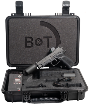 SIG SAUER P226 HUSH PUPPY KIT 9MM PISTOL 4.4" T.B. ROMEO X, SLIDE LOCK, WIPE SUPPRESSOR, 15RD 